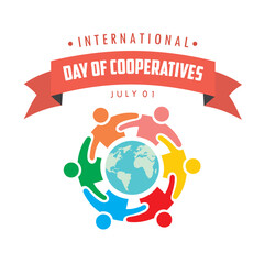 international day of cooperatives vector illustration design