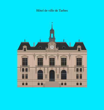 H&ocirc;tel de ville de Tarbes, France