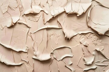 Abstract background made of peeling beige paint,  Macro shot