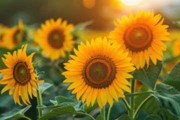 Fototapeta premium sunflower oil seeds production Bio