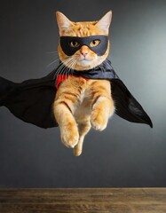 superhero cat