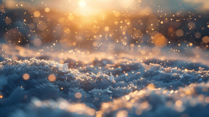 A hyper-detailed capture of tiny ice particles suspended in the mesosphere, backlit by the sun, creating a glittering effect across the sky