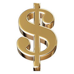Icon 3D Dollar Symbol