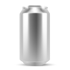 Vector drawing of a realistic aluminum can for drinks