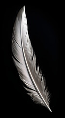 Mewtalic feather, metal feather, lightweight metal feather, feather made from metal
