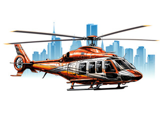 The new Airbus H135 is the most advanced light helicopter on the market, with a sleek design, powerful engines, and state-of-the-art avionics.