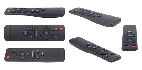 set remote control for lamp isolated from background	