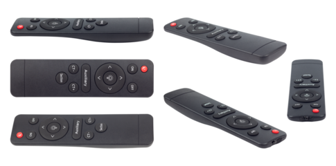 set remote control for lamp isolated from background	