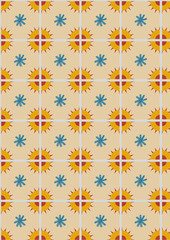 abstract flower pattern