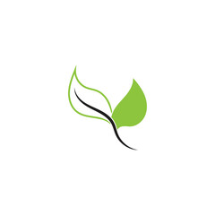 Leaf Nature Logo Design Template Vector