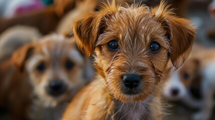 bitch with puppies generative ai