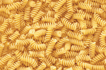 Stack of Uncooked Fusilli, Abstract Backdrop.