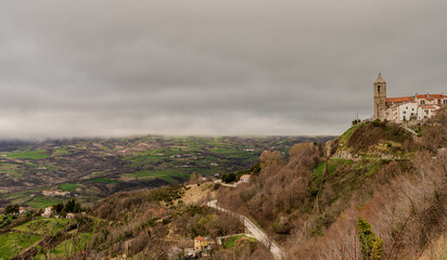 Agnone, Isernia, Molise. Winter landscape 02032024