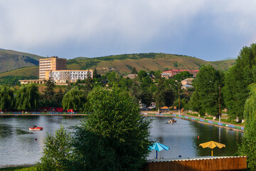 Beautiful lake landscape in Vanadzor