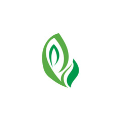 Leaf Nature Logo Design Template Vector