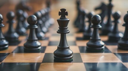 Chess game concept of business ideas and competition and strategy ideas