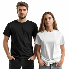 Man and Woman Standing Together