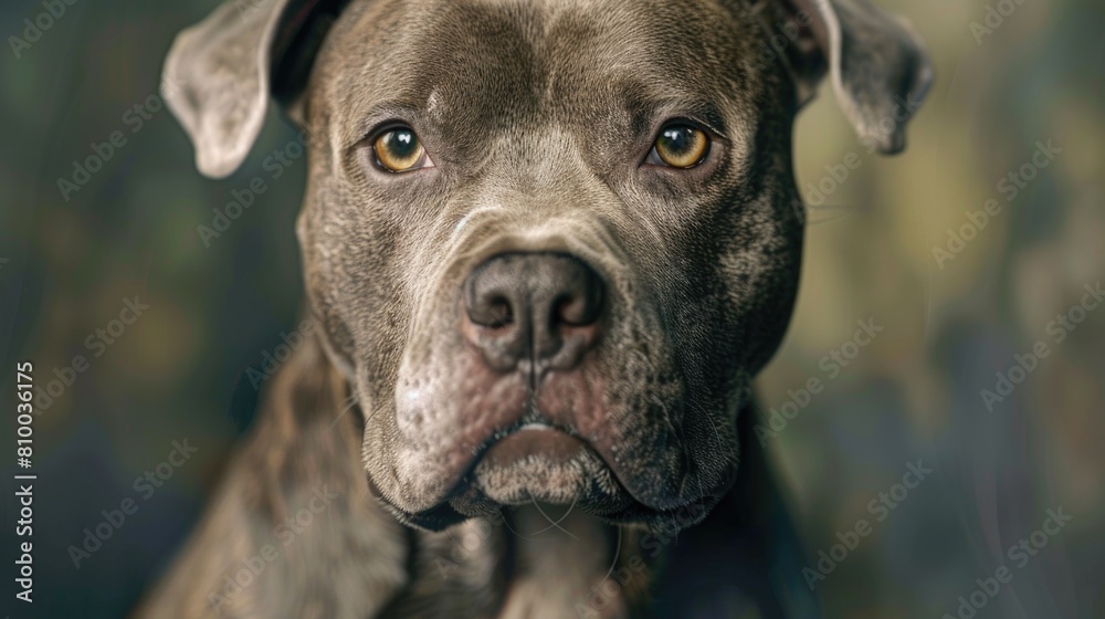 Canvas Prints A close-up shot of a dog looking at the camera. Perfect for pet lovers