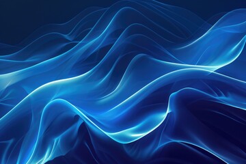 Fototapeta premium Abstract blue and black waves background. Suitable for graphic design projects
