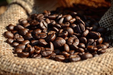 Naklejka premium Delicious Kona Coffee from Hawaii's Volcanic Slopes: A Rich, Arabica Blend for Epicurean Hot Drink