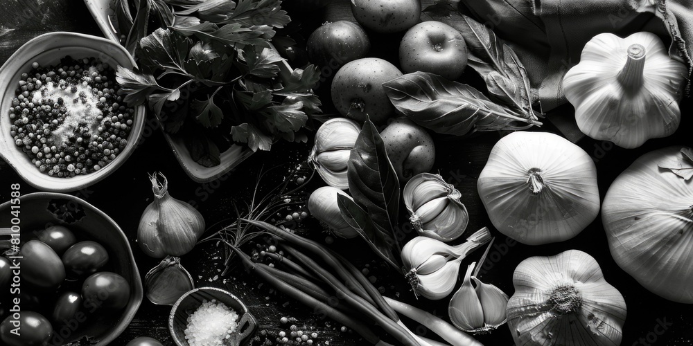 Poster assorted vegetables displayed on a table, ideal for food and nutrition concepts
