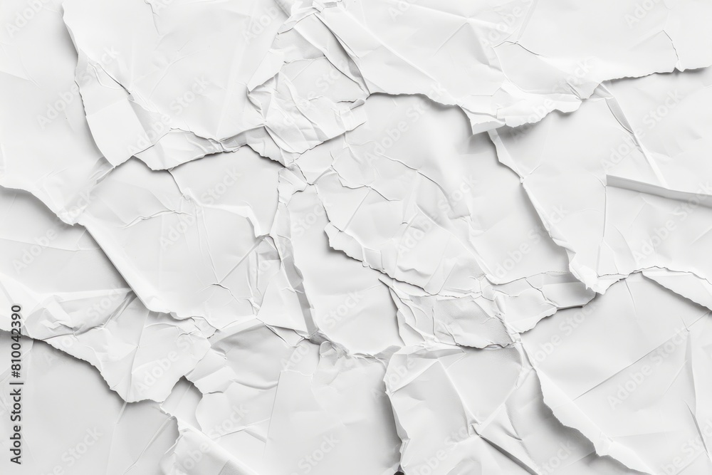 Poster close up of a piece of white paper, suitable for various design projects