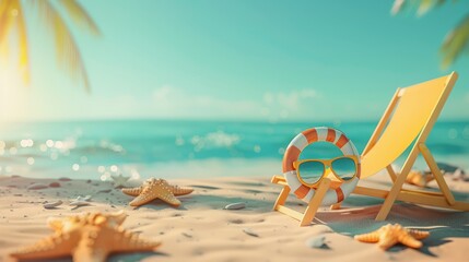 Summer Vacation Fun Holiday Relaxation Break Concept. Summer day background concept. copy space
