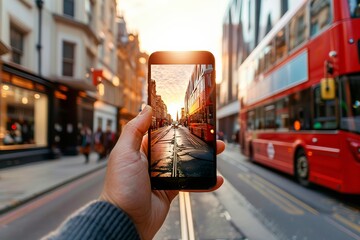 take photos of London buses with your smartphone