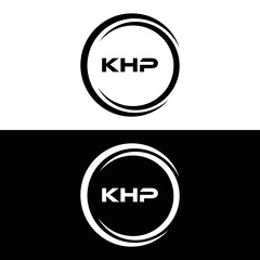 KHP et ,KHP logo. K H P design. White KHP letter. KHP, K H P letter logo design. Initial letter KHP letter logo set, linked circle uppercase monogram logo. K H P letter logo vector design.	