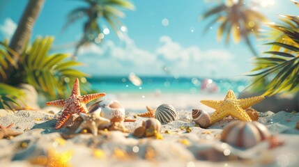 Summer Vacation Fun Holiday Relaxation Break Concept. Summer day background concept. copy space