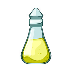 poison potion bottle cartoon. halloween alchemist, jar game, flask apothecary poison potion bottle sign. isolated symbol vector illustration