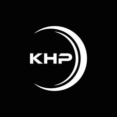 KHP et ,KHP logo. K H P design. White KHP letter. KHP, K H P letter logo design. Initial letter KHP letter logo set, linked circle uppercase monogram logo. K H P letter logo vector design.	