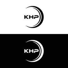 KHP et ,KHP logo. K H P design. White KHP letter. KHP, K H P letter logo design. Initial letter KHP letter logo set, linked circle uppercase monogram logo. K H P letter logo vector design.	