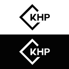 KHP et ,KHP logo. K H P design. White KHP letter. KHP, K H P letter logo design. Initial letter KHP letter logo set, linked circle uppercase monogram logo. K H P letter logo vector design.	
