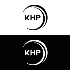 KHP et ,KHP logo. K H P design. White KHP letter. KHP, K H P letter logo design. Initial letter KHP letter logo set, linked circle uppercase monogram logo. K H P letter logo vector design.	