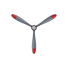 plane propeller cartoon. fan ocean, logo prop, underwater hull plane propeller sign. isolated symbol vector illustration