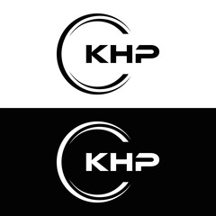 KHP et ,KHP logo. K H P design. White KHP letter. KHP, K H P letter logo design. Initial letter KHP letter logo set, linked circle uppercase monogram logo. K H P letter logo vector design.	