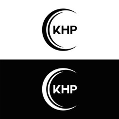 KHP et ,KHP logo. K H P design. White KHP letter. KHP, K H P letter logo design. Initial letter KHP letter logo set, linked circle uppercase monogram logo. K H P letter logo vector design.	