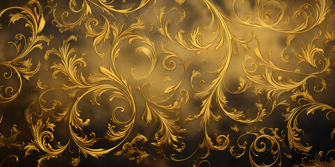 golden background with ornament