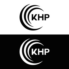 KHP et ,KHP logo. K H P design. White KHP letter. KHP, K H P letter logo design. Initial letter KHP letter logo set, linked circle uppercase monogram logo. K H P letter logo vector design.	
