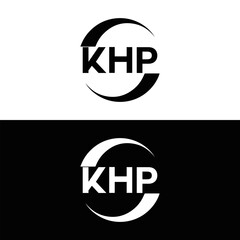 KHP et ,KHP logo. K H P design. White KHP letter. KHP, K H P letter logo design. Initial letter KHP letter logo set, linked circle uppercase monogram logo. K H P letter logo vector design.	