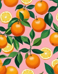 Lemons, grapefruits, oranges background