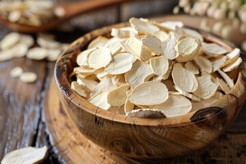 Fototapeta premium Astragalus Root: A Natural Herbal Remedy for Traditional Chinese Medicine and Health Care