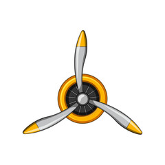 prop propeller cartoon. underwater hull, screw aircraft, engine motor prop propeller sign. isolated symbol vector illustration
