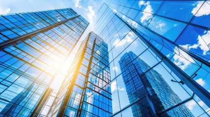 Towers Embracing Sunlight