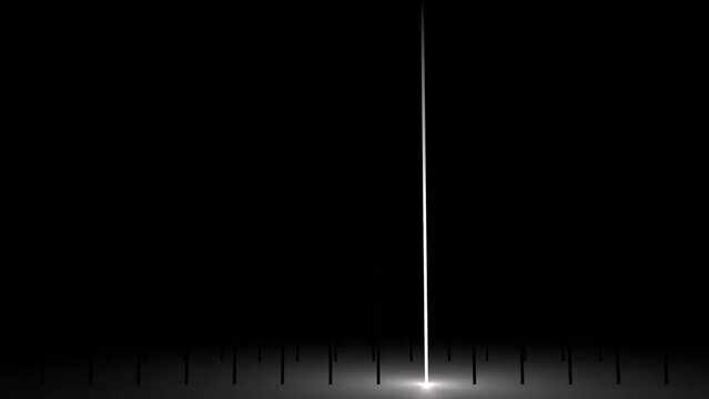 Flickering light beams, beaming on the floor, flickering and strobing, seamless VJ Loop