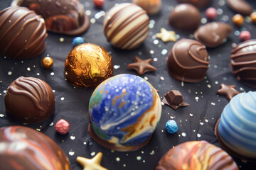 Chocolate planets and stars
