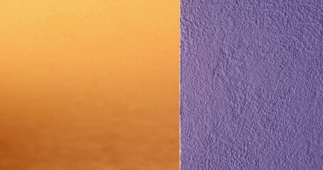 Fototapeta premium orange and purple background contrast design wall