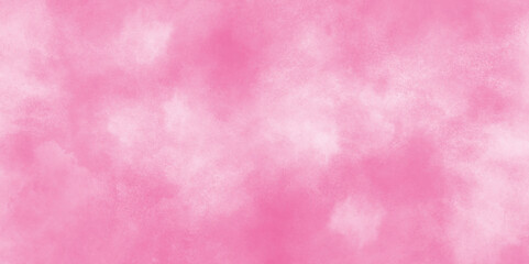 Hand-drawn bright pink gradient abstract watercolor background texture, Pink watercolor texture with fogg and clouds, smooth wallpaper, paper pink smoke and cloudy stains.