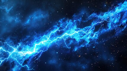 A stunning image of a galaxy with vibrant stars and lightning, perfect for various design projects